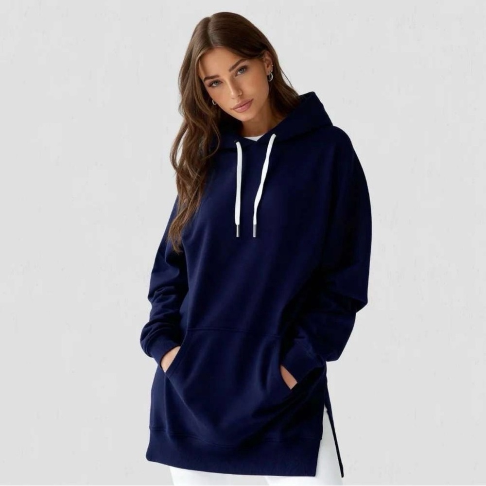The Warmy | Oversized Hoodie Dress Dress navy XL